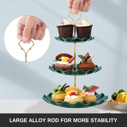 3-stufiger Cupcake-Halter Dessert Kuchen Obst Süßigkeiten Display Gebäck