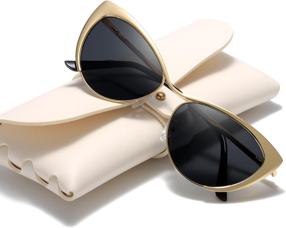 Polarisierte Sonnenbrille Vintage Metallrahmen UV400 Schutz