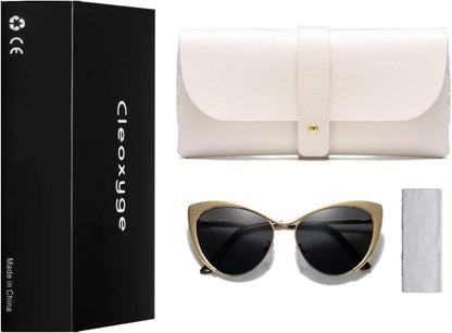 Cleoxyge Polarisierte Sonnenbrille Vintage Elegant UV400 Outdoor Angeln Fahren