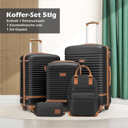 COOLIFE Koffer Set 5tlg ABS Hartschale TSA-Schloss