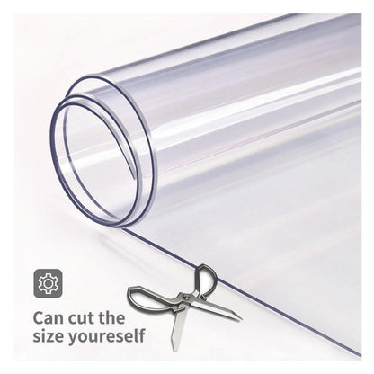 Transparente Tischdecke PVC 2mm – 140x80 cm, abwischbar