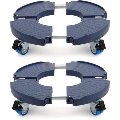 Pflanzenroller 2er-Set – Schwerlast, 360° drehbar, Ø 40-54cm