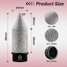 Diamant Fasenbohrer 20mm M14 für Winkelschleifer | Keramik Marmor Granit