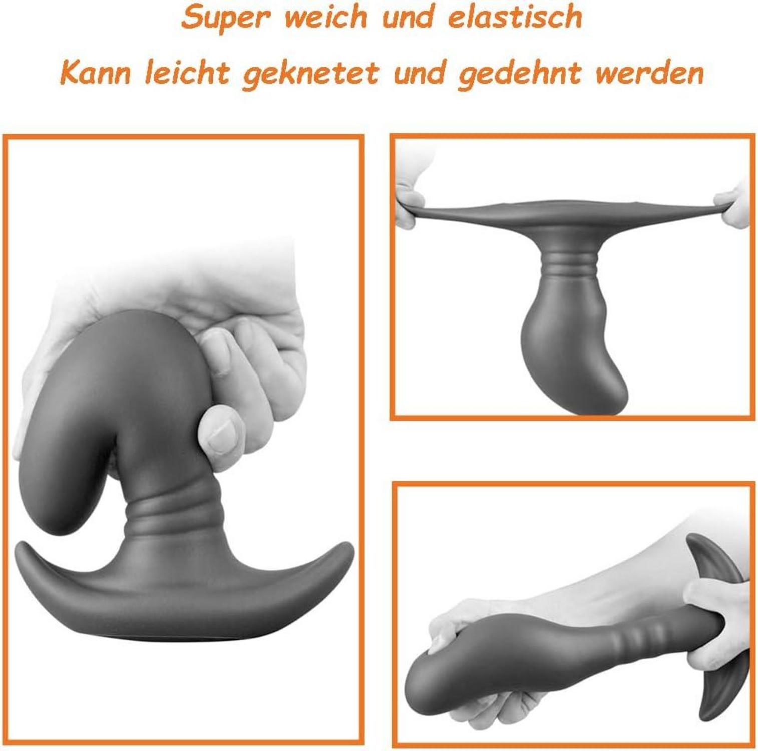 Superweicher Silikon Analplug Massagegerät Prostata G-Punkt Stimulator Spielzeug 5cm