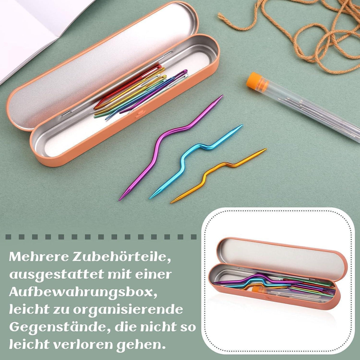 24er Nähnadel Set: Stopfnadeln, Gobelinnadeln & Stricknadeln