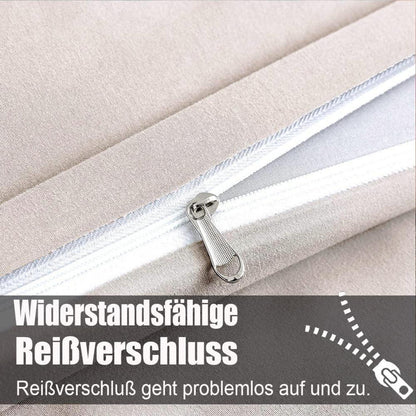 Bettwäsche Set Mikrofaser Beige 140x200cm inkl. Kissenbezug