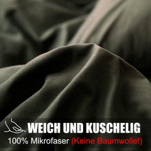 Soifox Bettwäsche 200x200 Olivergrün bügelfrei knitterfrei