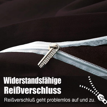 Bettwäsche Braun Weich Bügelfrei 200x220 Knitterfrei 2er Set