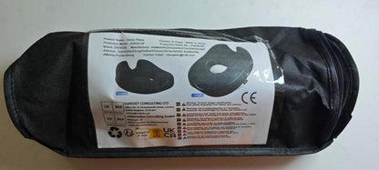 ZHOOGE Orthopädisches Donut Sitzkissen Schwarz 39.5 x 44.5 x 14cm