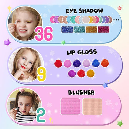 Tomons Schminkkoffer Mädchen Glitzersteine Karneval Geschenk