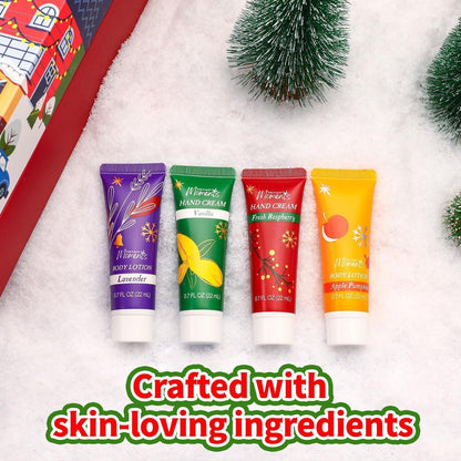 BODY & EARTH Adventskalender Weihnachtsgeschenke für Frauen mit 24 SPA Produkten