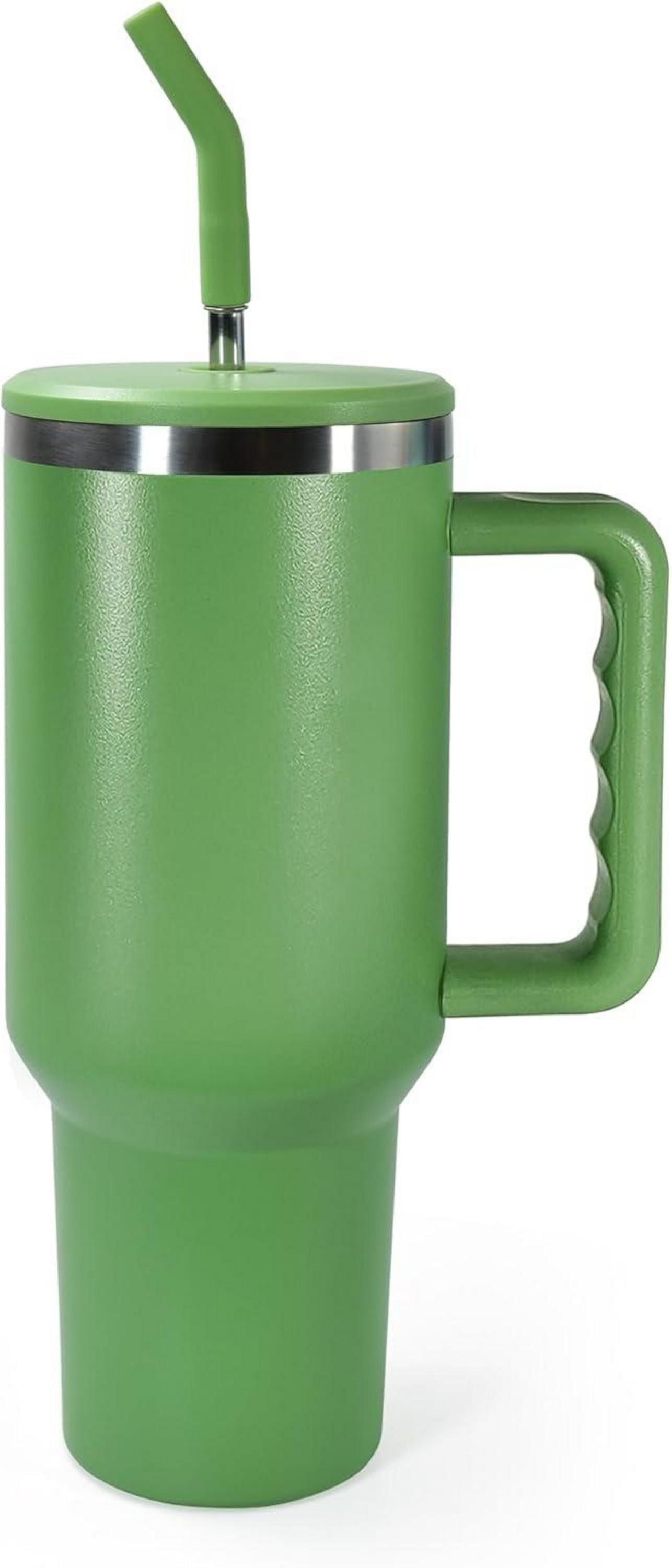 Isolierter Thermobecher mit Griff, 1200ml, Edelstahl, Blaugrün