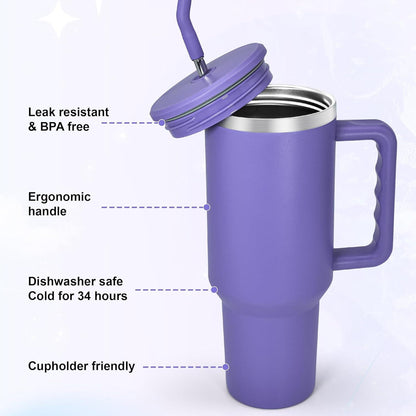 AGH life 40oz 1200ml Edelstahl Becher mit Griff und