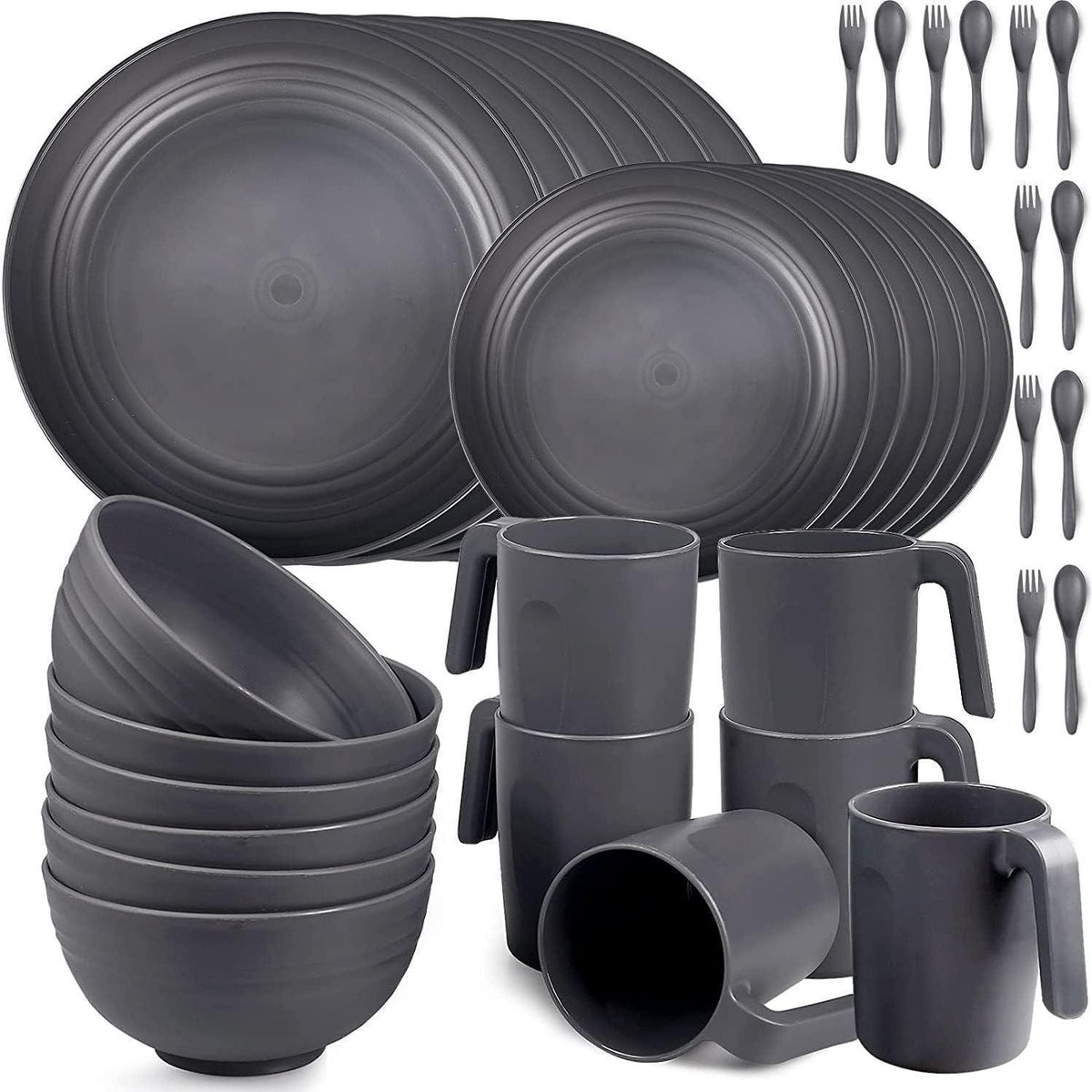 Kunststoff Geschirrset 36tlg. | Camping & Outdoor Service