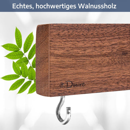 Magnetischer Messerhalter Walnussholz 40 cm mit starkem Magnet für