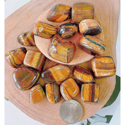 Tigerauge Kristalle 100g Trommelsteine für Heilung & Schmuck