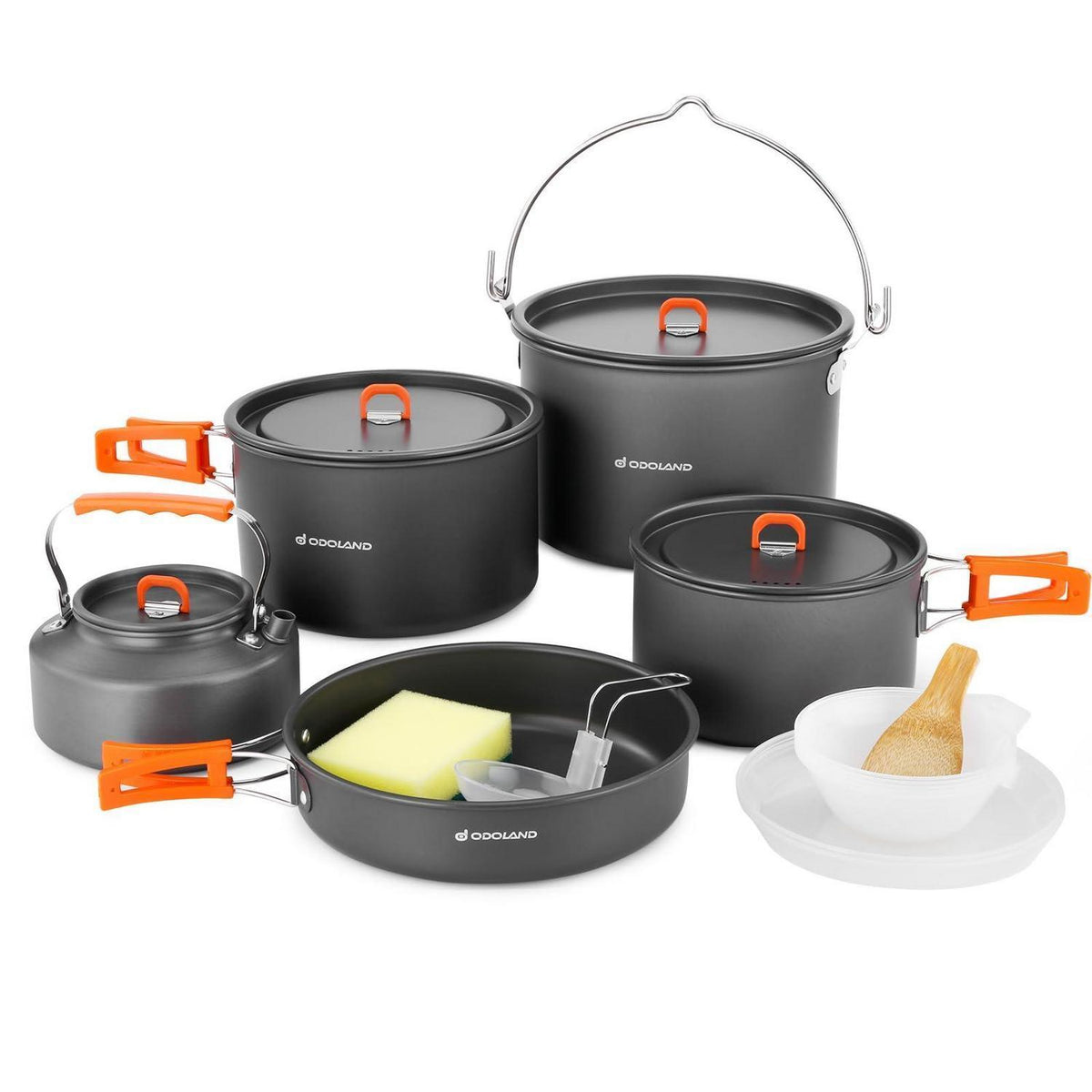 Camping Kochgeschirr Set 16-teilig – Outdoor Topf & Pfannen Set