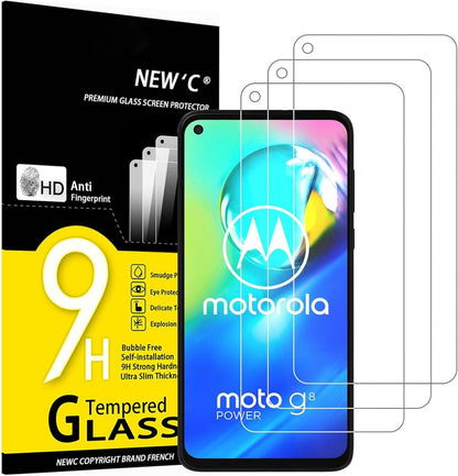 Panzer Schutzglas Motorola Moto G8 Power 3er Set 9H HD 0.33mm Klar