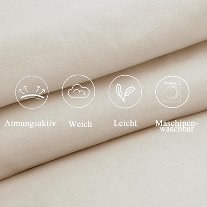 Vielit Kissenbezug 80x80 Beige Mikrofaser 2er Set Hypoallergen