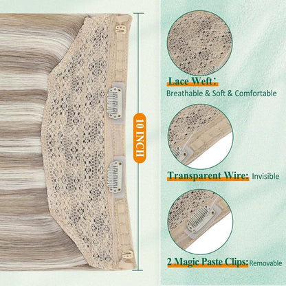 Remy Draht-Extension Ash Brown Mix Platin Blonde 45cm