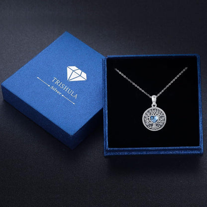 925 Silber Medaillon Halskette mit Lebensbaum & Platz für 2 Fotos