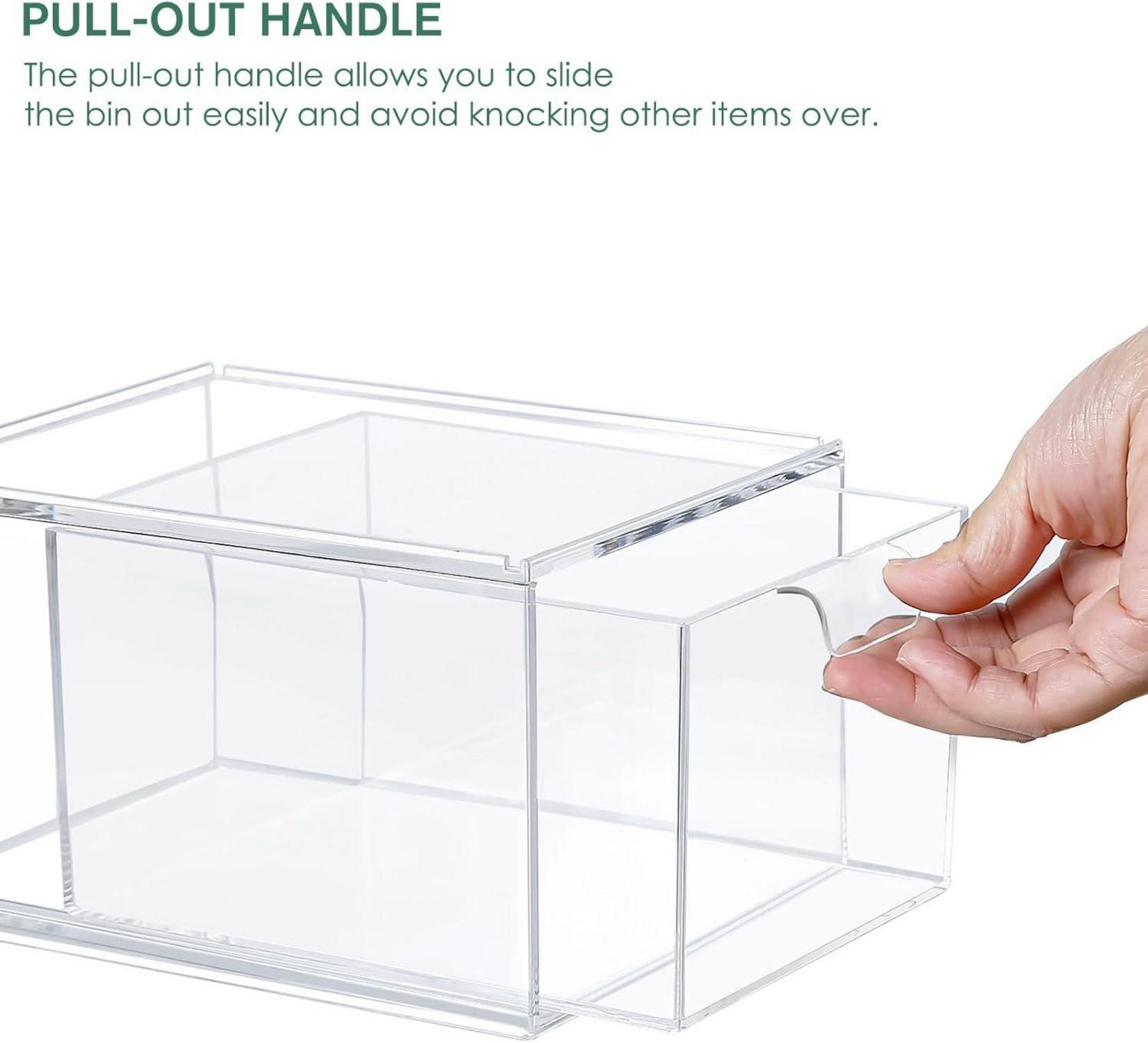 Acryl Make-up Organizer mit Schubladen Stapelbar 3er Set