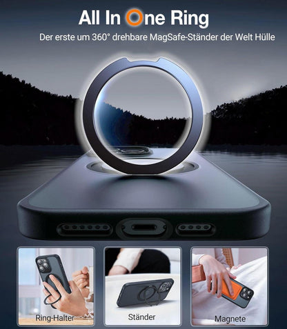 TORRAS iPhone 14 Pro Max Hülle MagSafe 360° Ring Ständer