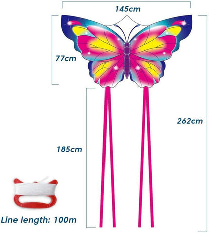 Schmetterling Drachen Kinder Flugdrachen Spielzeug in Blau