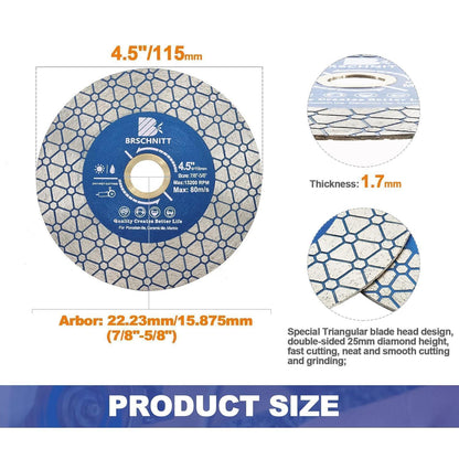Diamant Trennscheibe 115mm doppelseitig 5 Stück