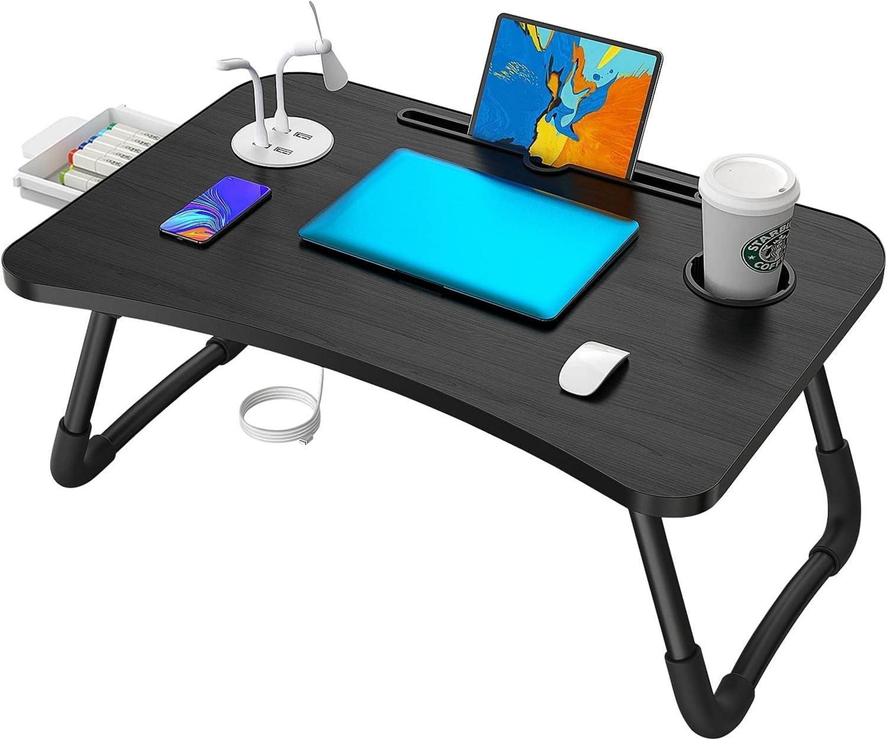 Laptoptisch Faltbarer Notebooktisch Betttisch Lapdesks Tassenschlitz