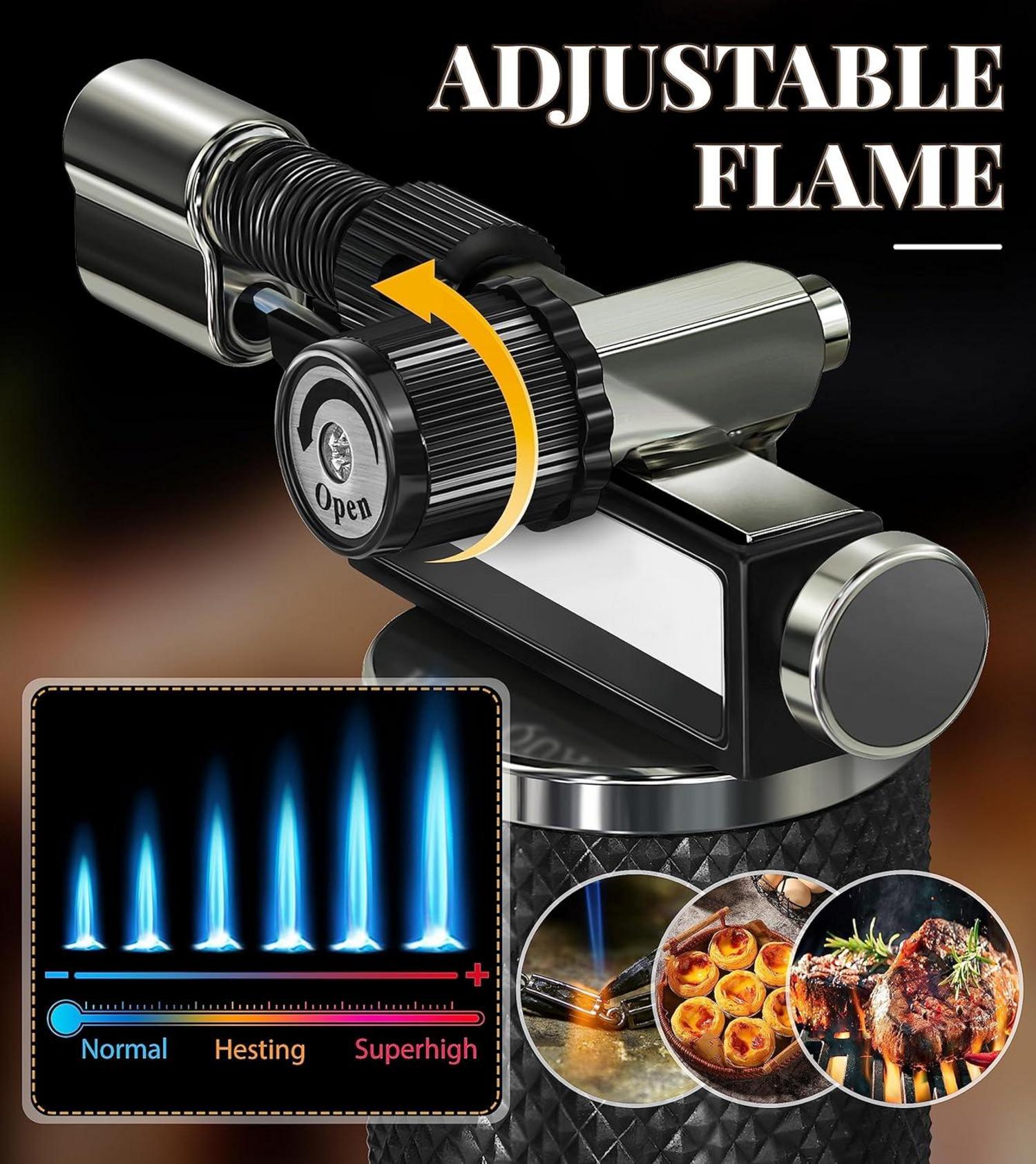 Küchenbrenner Flambierbrenner einstellbarer Jet Soft Flamme Creme Brulee Löten Harzkunst