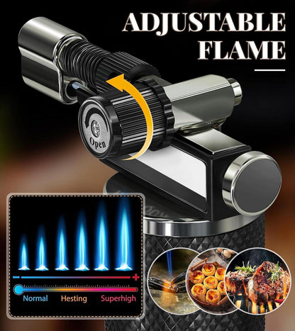 Küchenbrenner Flambierbrenner einstellbarer Jet Soft Flamme Creme Brulee Löten Harzkunst