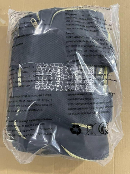 Schwarzer Kuosdaz Rucksack Damen 15,6 Zoll USB-Ladeanschluss