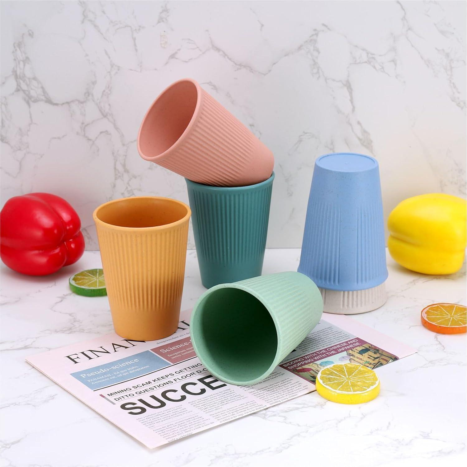 Hejo 6er Set Trinkbecher Plastik Campingbecher Kinderbecher