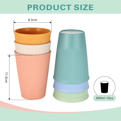 6er Set Becher Trinkbecher Plastikbecher Kinderbecher PP