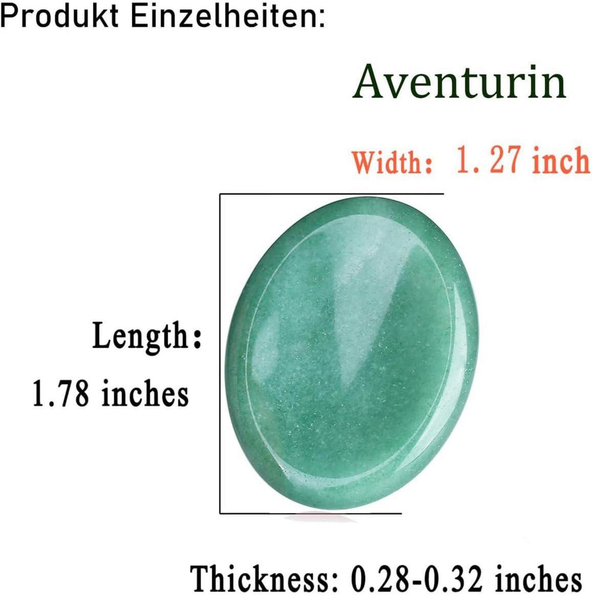 Grüner Aventurin Kristall Sorgenstein für Stress Relief und