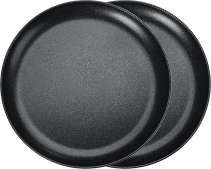 Pizzablech Set 2er ∅ 30 cm Rund Schwarz Antihaftbeschichtung