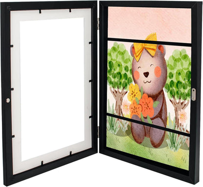 A4 Kinderbilderrahmen Kunststoff Schwarz Recycling Acrylglas