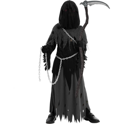 Sensenmann Kostüm Kinder Halloween Grim Reaper Boy Costume