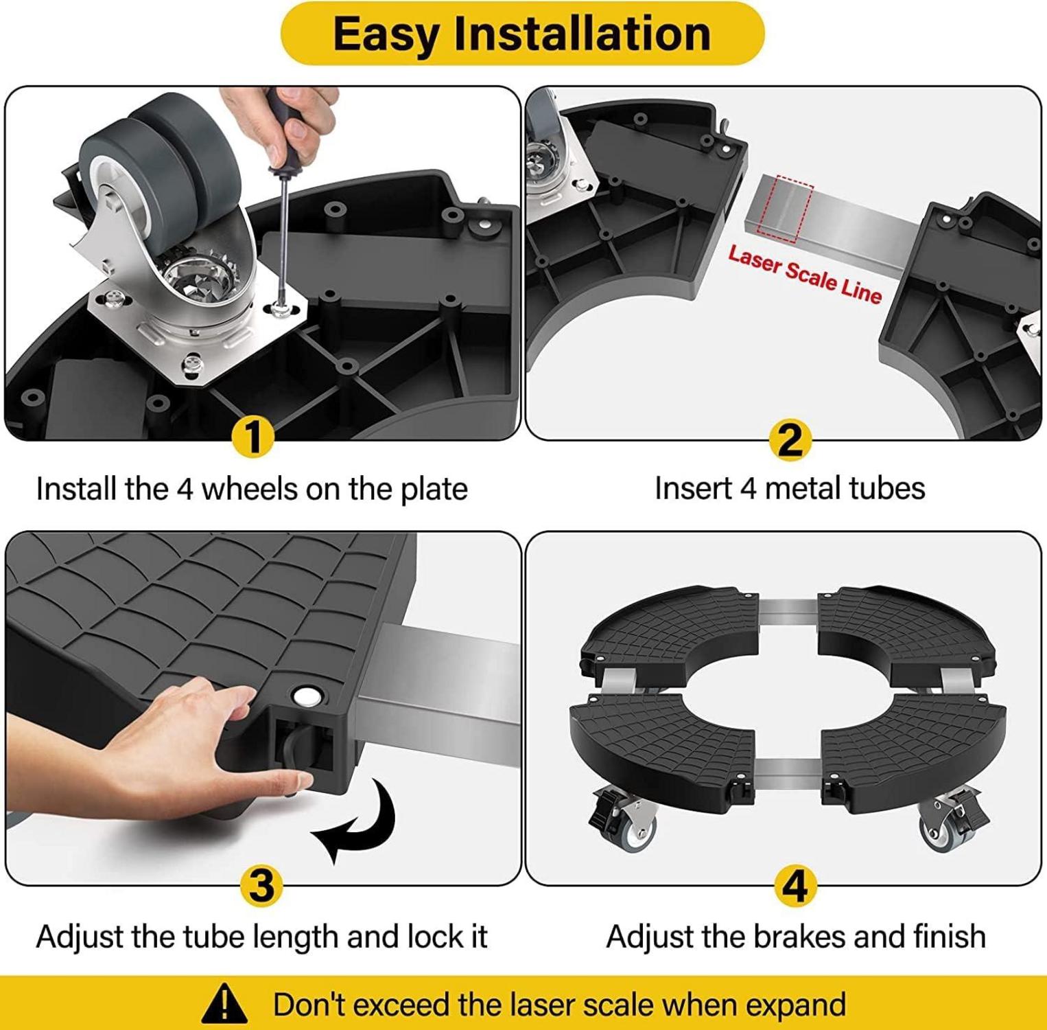 Pflanzenroller Rollbrett 200KG Tragkraft feststellbaren Lenkrollen