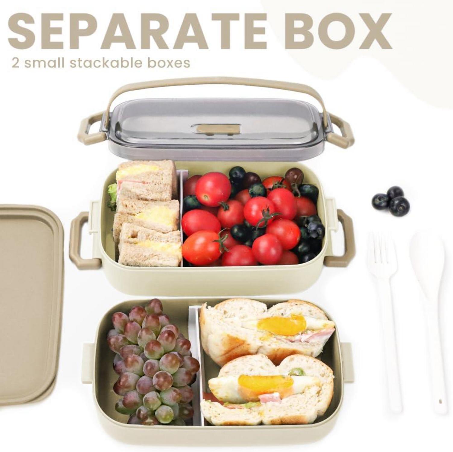 Bugucat Lunchbox 1600ML 3 in 1 Bento Box Brotdose Auslaufsicher