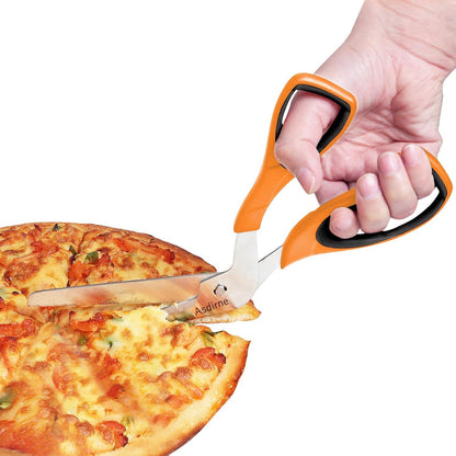 Pizzaschere mit scharfer Edelstahlklinge und weichem