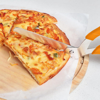 Pizzaschere mit scharfer Edelstahlklinge, ergonomischem Griff, 27 cm