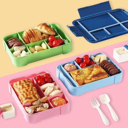 Brotdose kinder mit Fächern 1300ml Bento Box Lunchbox Auslaufsicher 6