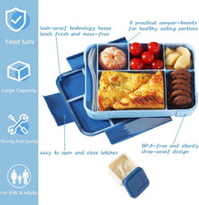 Swkien Bento Box Lunchbox Kinder Auslaufsicher 1300ml