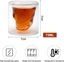 Totenkopf Shot Gläser 4er Set 75ML Schnapsgläser Skull