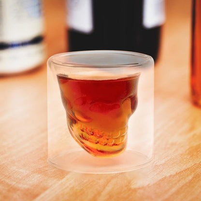 Totenkopf Gläser Set 4 Stück Schädel Shotgläser 75ML Keine Marke