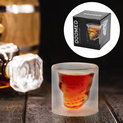 Totenkopf Shotgläser Set 4 Stück 75ML - Skull Schnapsgläser Shot Glasses