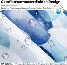 Duschvorhang Blaue Blüten 200x200cm wasserabweisend