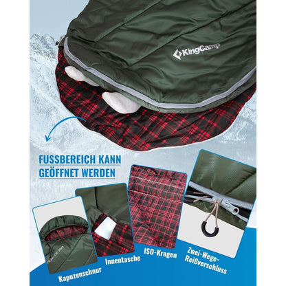 XXL Baumwoll-Deckenschlafsack für Erwachsene – Warm & Komfortabel